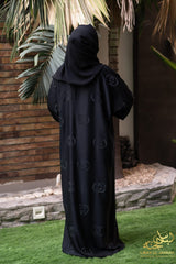 Maxy – Luxe Black with Gucci-Inspired Shine Fabric: Premium Nida