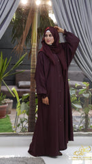 Afiya – Kaftan Style with Cross PintexStyle: Front Open | Sleeves: Batwing (Kaftan)