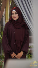 Afiya – Kaftan Style with Cross PintexStyle: Front Open | Sleeves: Batwing (Kaftan)