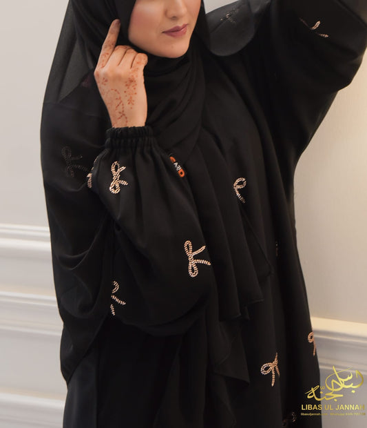 Black Elegance with DMC Nugget BowsColor: Black