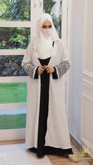 Falasteen – Palestine-Inspired Embroidered SleevesStyle: Open Coat Abaya (with inner recommended)