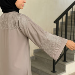 Luxury Embroidered Abaya – Front, Back & Sleeves Design