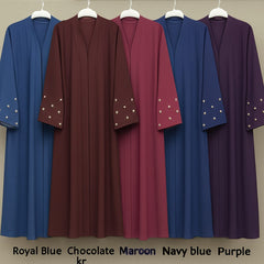 Elegant Panel Detailed Abaya – Cey Fabric