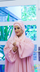 Nayrah Nida Korean – Pleated Shoulder Kaftan Abaya