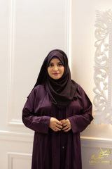 Dark Purple – Cross Pintex Design with Black Nuggets* | Elegant & Unique