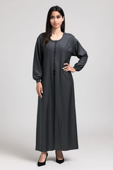 🖤 8-Button Kali Abaya – Flare Meets Function