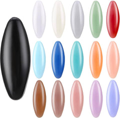 PIN Plastic Plain Scarf Pin Set – 12 Pieces, 6 Colors