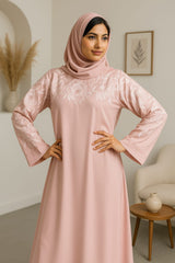 Elegant Half Body Embroidered Abaya – Nida Fabric