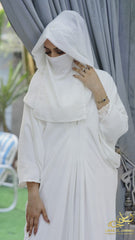 Amira – White Kaftan Abaya*
