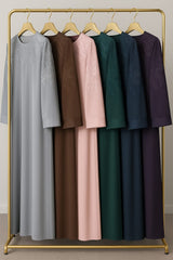 Elegant Half Body Embroidered Abaya – Nida Fabric