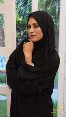 Signature Black – Front Open Style | Korean Nida Fabric**