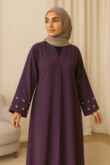 Elegant Panel Detailed Abaya – Cey Fabric