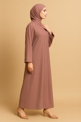 Crush Plain Abaya – Grace in Simplicity ✨