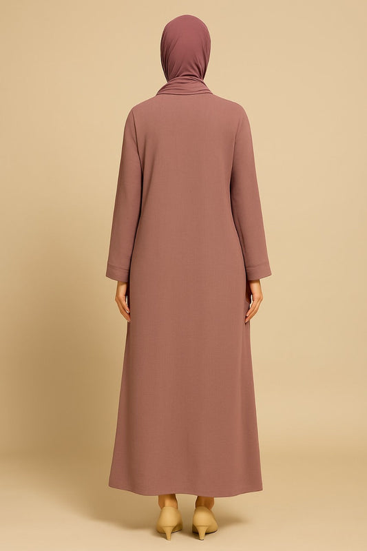 Crush Plain Abaya – Grace in Simplicity ✨