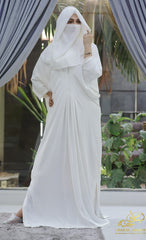 Amira – White Kaftan Abaya*