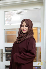 Aura – Classic Plain Nida Abaya (17 Colors)