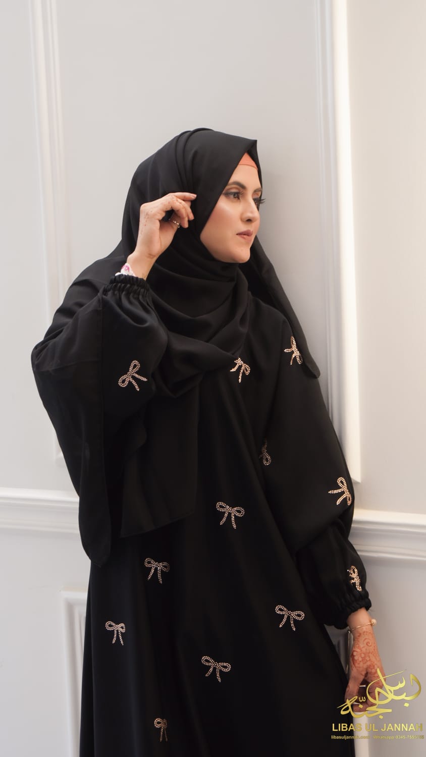 Black Elegance with DMC Nugget BowsColor: Black