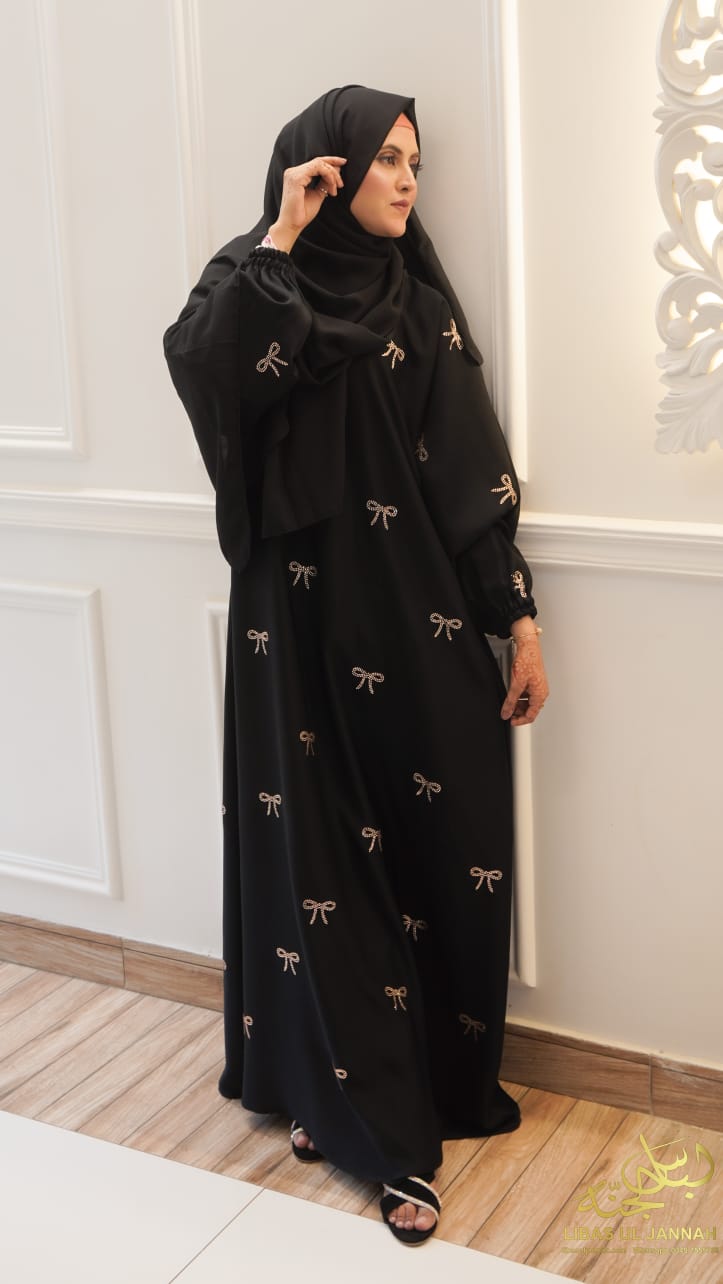 Black Elegance with DMC Nugget BowsColor: Black