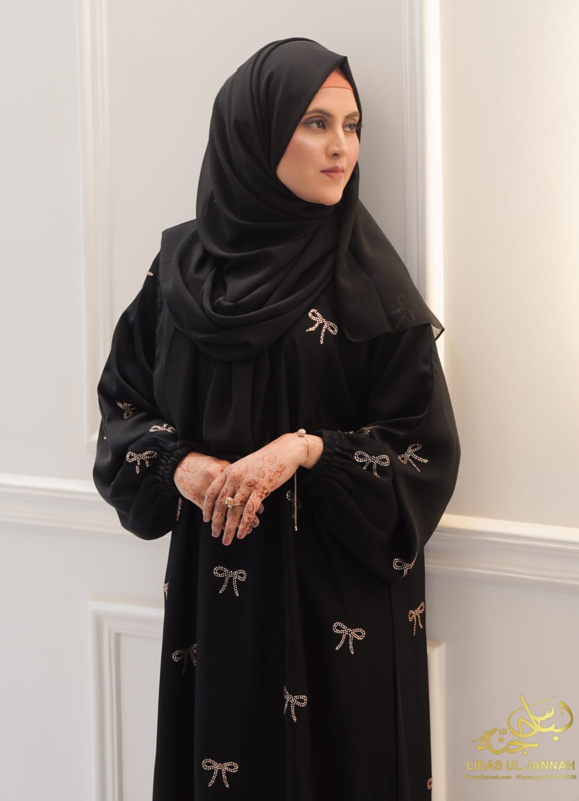 Black Elegance with DMC Nugget BowsColor: Black