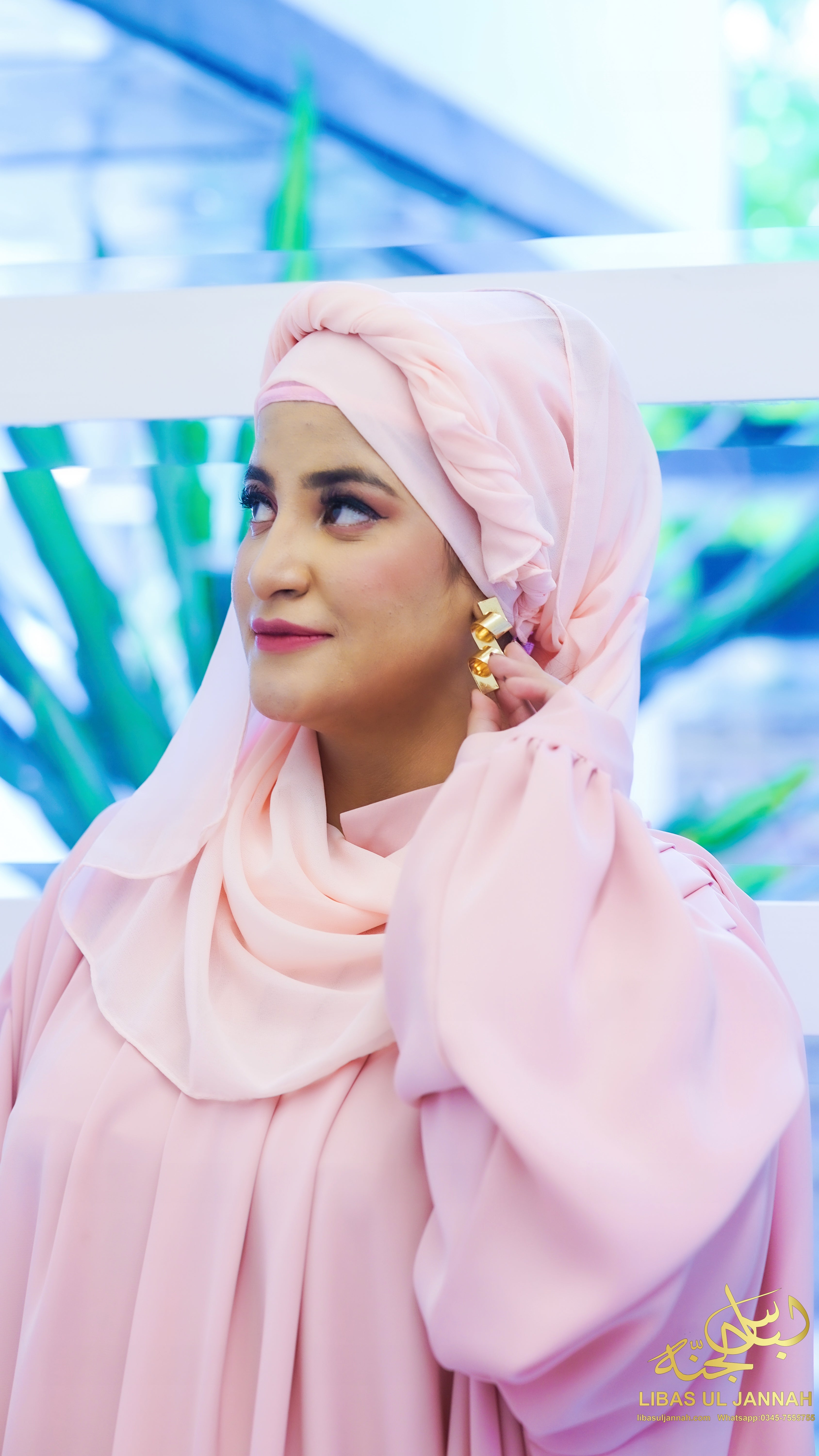 Nayrah Nida Korean – Pleated Shoulder Kaftan Abaya