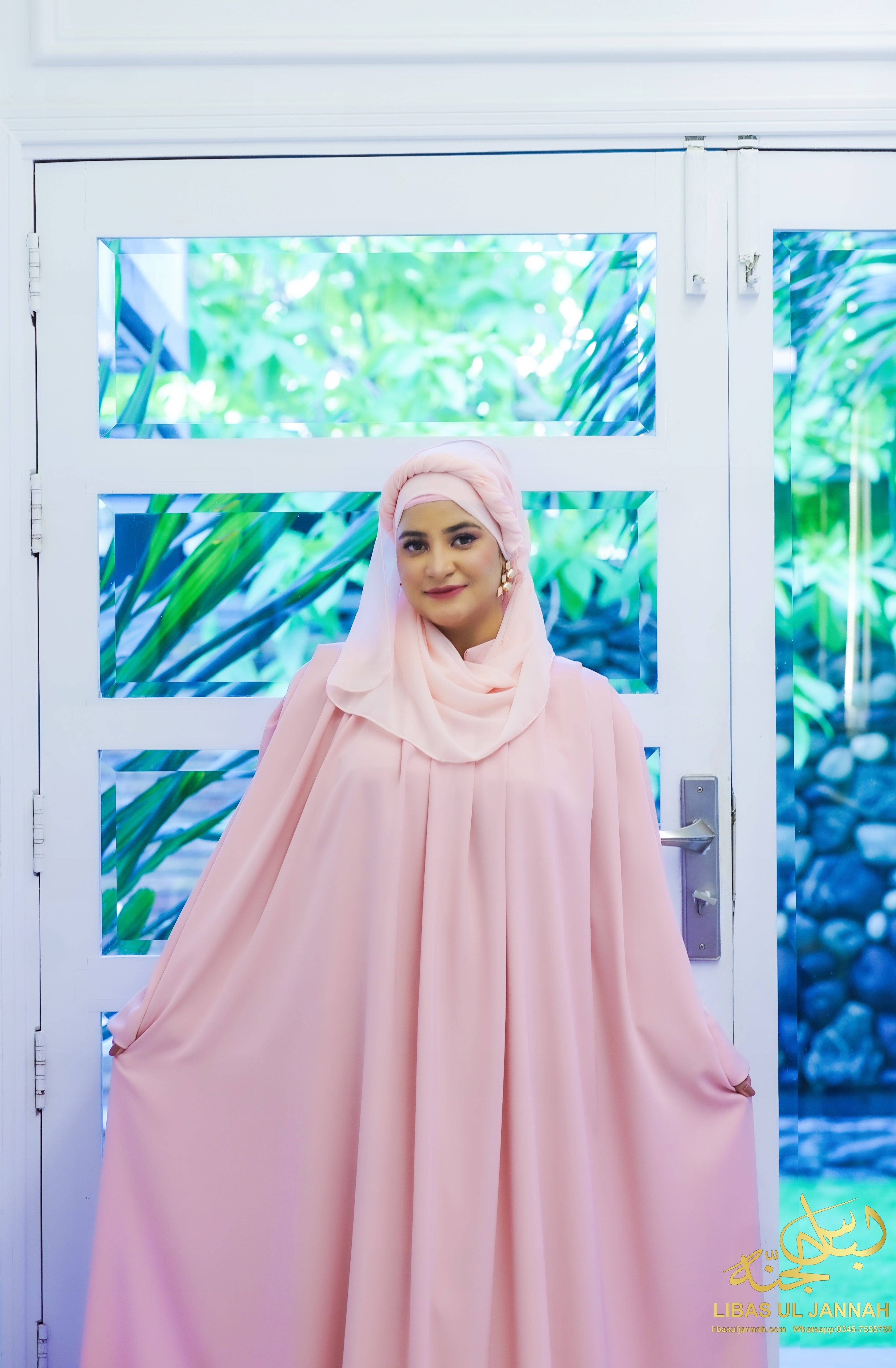 Nayrah Nida Korean – Pleated Shoulder Kaftan Abaya