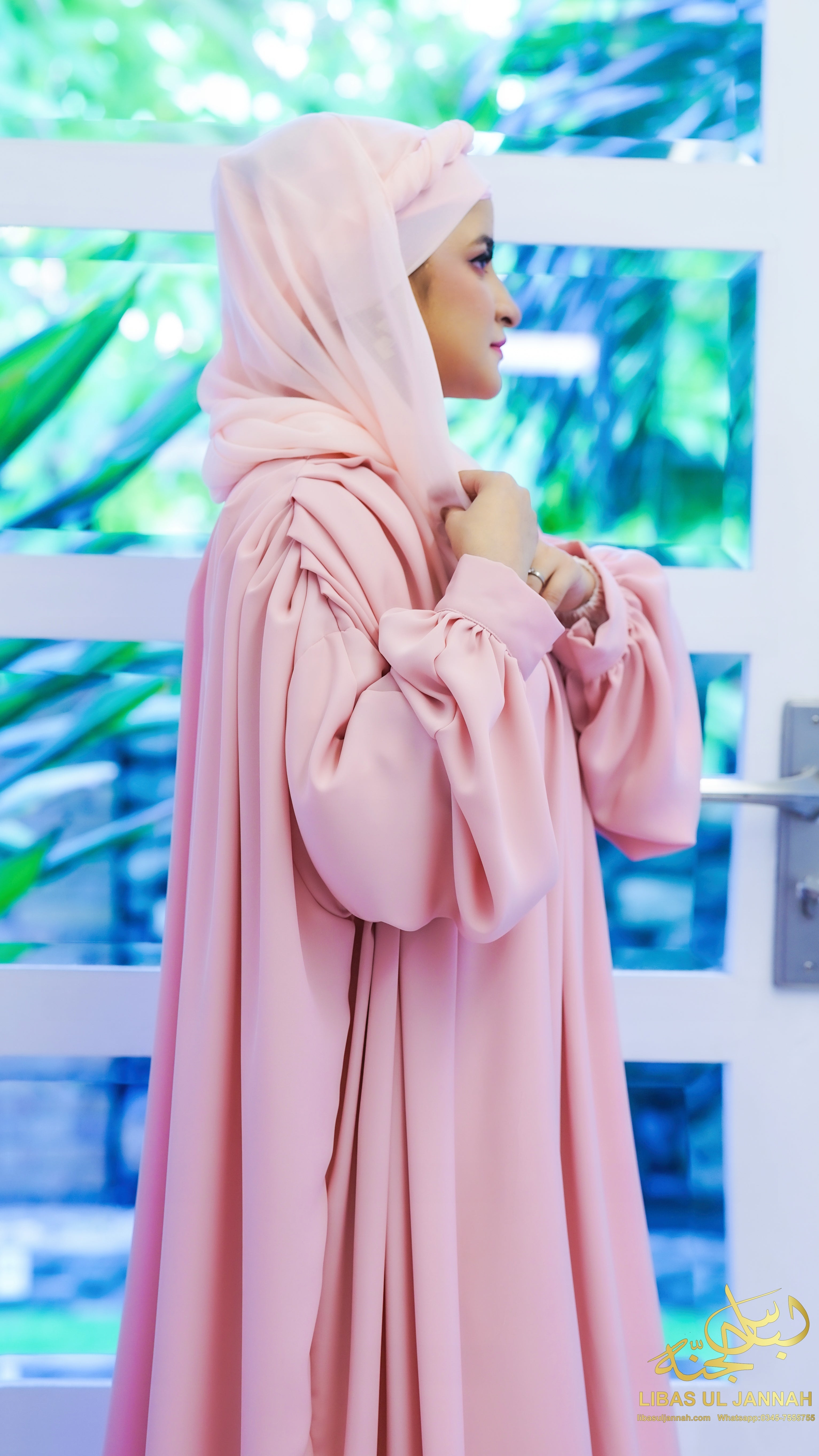 Nayrah Nida Korean – Pleated Shoulder Kaftan Abaya