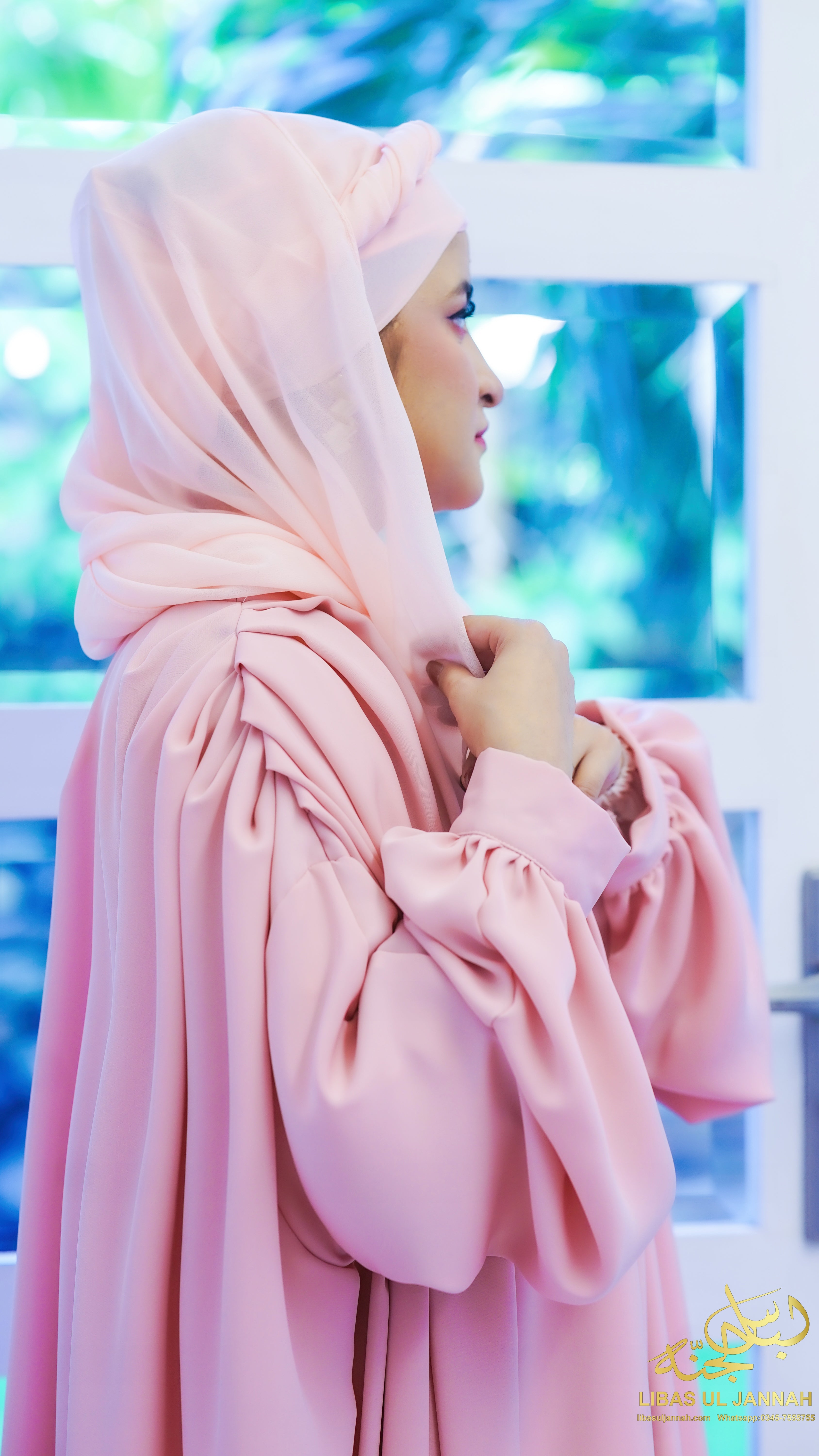 Nayrah Nida Korean – Pleated Shoulder Kaftan Abaya