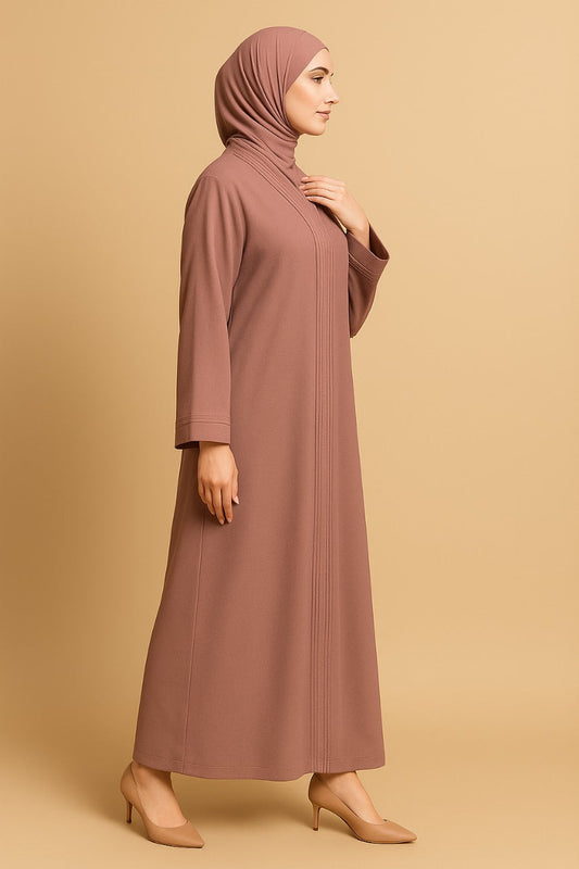 Crush Plain Abaya – Grace in Simplicity ✨