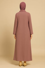 Crush Plain Abaya – Grace in Simplicity ✨