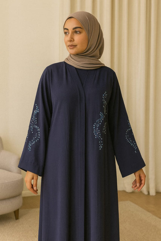 ﻿Elegant Embellished Cey Fabric Abaya